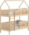 Patrová postel ve tvaru domečku do dětského pokoje Nemo 90x190