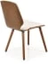 Jídelní židle K-511 krémově bílá / ořech