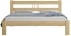 Postel dřevěná borovicová Nikola 120x200 cm na nožičkách
