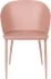 Růžová židle Bella