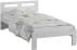 Łóżko drewniane sosnowe DMD1 90x200 z wysokim zagłówkiem 