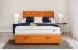 Kontinentální postel Choco 120x200 s úložným prostorem