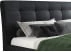 Łóżko tapicerowane Aldo 120x200 z pojemnikiem i eleganckim zagłówkiem