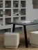 Stół z kwadratową nogą 160x90 Tablo, dąb czarny