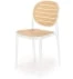 Židle K529 bílá / hnědá