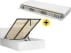 Zestaw łóżko Tetrix 140x200 ze stelażem i materacem Ceres
