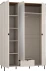 Třídveřová skříň se zrcadlem Evo