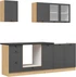 Kuchyňská linka Junona Line 220 cm s pracovní deskou