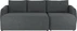 Narożnik prawostronny Qubo z pojemnikiem i funkcją spania typu puma