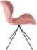 Krzesło velvet różowe OMG