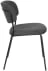 Krzesło Jolie ciemnoszare z czarną ramą
