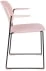 Židle Stak růžová s područkami