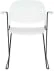 Krzesło z podłokietnikami Stak białe