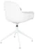 Krzesło obrotowe, z podłokietnikami, białe Albert Kuip