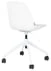 Krzesło na kółkach, białe Albert Kuip