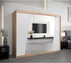 Šatní skříň s posuvnými dveřmi se zrcadlem Rhomb 250 cm