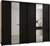 Vysoká šatní skříň s posuvnými dveřmi Davos 3 300, hloubka 60 cm, výška 235,2 cm
