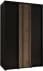 Šatní skříň s posuvnými dveřmi Lanko 1 160, hloubka 60 cm
