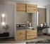 Posuvná skříň se zrcadlem Lux 4 150