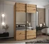 Posuvná skříň se zrcadlem Lux 4 150