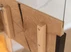 Witryna stojąca 2D plaster drewna czarne szkło Tirano