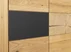 Dubová komoda 3D s dřevěným plátem a černým sklem Tirano