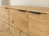 Komoda dębowa 3D plaster drewna Tirano