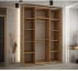 Šatní skříň s posuvnými dveřmi Davos 2 160, hloubka 60 cm